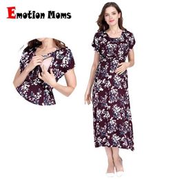 Maternity Dresses Emotion Moms floral maternity dress for pregnant women Gravedz soft maternity dress for summer maternity wear d240520