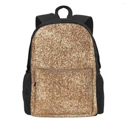 Backpack Sparkly Gold Glitter Backpacks Men's Bags For Women Personalised Girls