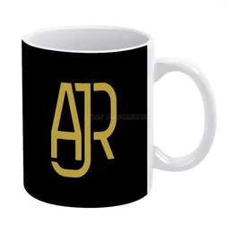 Mugs Selling-AJR Band White Mug Good Quality Print 11 Oz Coffee Cup Ajr Stuff