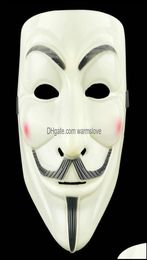 Festive Supplies Home Gardenhalloween Horror Grie Mask Plastic V Vendetta Fl Face Male Street Dance Masks Costume Party Role Co9479568