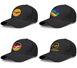 Lufthansa Airline symbol logo mens and womens adjustable trucker cap design sports team stylish baseballhats German flag Logo Gay 4030515