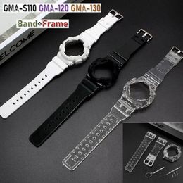 Watch Band GMA-S110 GMA-120 GMA-130 Bracelet Cover Protective Case Protectors Frame Watches Strap GMA120 GMA130 Wrist 240520