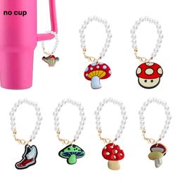 Hair Accessories Mushroom Pearl Chain With Charm Charms For Cup Shaped Personalised Handle Tumbler Drop Delivery Ottow