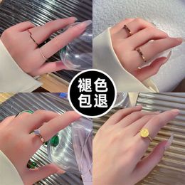 Famous designer rings lovers of style minimalist ring female fashion couple pairs with Original logo with box cartter rings