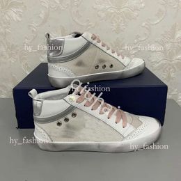 Golden Goosee New Do-old Dirty Designer Shoe Italian Deluxe Brand Goodely Sneaker with Classic Leather Glitter Sparkle Man Women Mid Star High Top Style 396