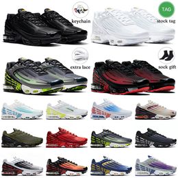 tn 3 running shoes designer tns sneakers tn3 all white black neon radiant red laser blue ghost green mens women tn plus tuned trainers outdoor loafers chaussures