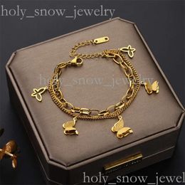 Vanclef Designer Bracelet Vanclef Bracelet Rose Gold Bracelet For Women Charm Jewellery Men's And Women's Bracelets Four-Leaf Grass Bracelet Women's Bracelet 101