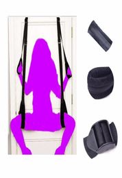 Black Appeal Accessories Restraint Fetish Bondage Love Hanging Door Swing Chairs Sex Toys Sm Games For Woman Man Couples Y04068379859