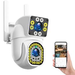 Wireless Camera Kits V380 Pro 2MP IP66 No Dead Corner Integrated Security Monitoring Mobile App Dual Lens Dual Image Outdoor Wifi IP Camera J240518