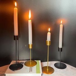 Candle Holders Minimalist Home Light Luxury Dinner Cup Romantic Atmosphere Wedding Decoration Iron Retro Candlelight