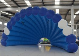 wholesale Attractive Outdoor inflatable clam shell tent, stage tent,air roof dome marquee structure for music festival 10m width (33ft) with blower