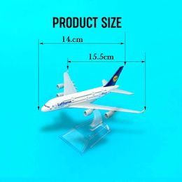 Scale 1:400 LUFTHANSA A380 Airlines Boeing Model - Ideal Addition to any Diecast Aircraft Collection