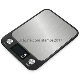 Measuring Tools Kitchen Scale Weighing Food Coffee Nce Smart Electronic Digital Scales Stainless Steel Design For Cooking And Baking Dhjle