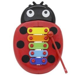 Guitar Music Toys Woodcarving Childrens Music Tools Cute Cartoon Plugins Beetle Baby Early Learning Education Fun Toys WX
