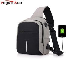 small usb charge one shoulder bag men messenger bags male waterproof sling chest bag 2019 new bagpack cross body bags L527996990