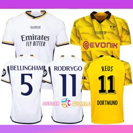 Final London 2024 Real MaDrid soccer jerseys 2024 BELLINGHAM VINI JR. KROOS RODRYGO VALVERDE Football shirts Dortmund SANCHO REUS HUMMELS BRANDT F.NMECHA uniform