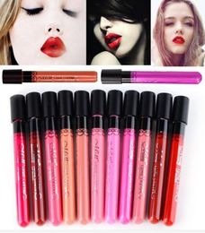 38 Colours Waterproof Liquid Makeup Lip Stick Lip Pencil Lipstick Lip Gloss Pen MENOW MN Meinuo lip gloss velvet matte1206847