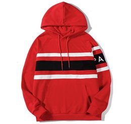 Famous Stylist Mens Hoodies Stripes Paris Hoodie 2021 Men Women Couple Outdoor Street Fashion Hip Hop Hooded Sweatshirt9638560