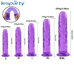 Erotic Soft Jelly Dildo Anal Butt Plug Realistic Penis Strong Suction Cup Dick Toy Adult Gspot Orgasm Sex Toys for Woman2410859
