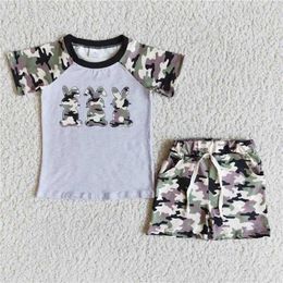 Clothing Sets Summer Fashion Splicing Leopard Print Baby Boys Children Boutique Outfits