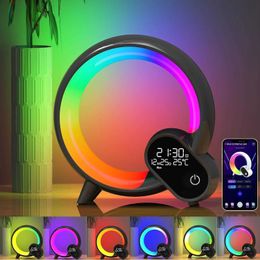 Lamps Shades Smart application wakes up LED night lights Bluetooth speakers remote control of sunrise alarms childrens sleep machines desk lights Y24052079II