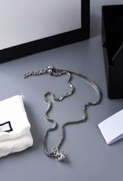 New Fashion Bull Head Pendant Necklace Silver Plated Necklace High Quality Trend Couple Chain Necklace Long Jewelry Supply4795231