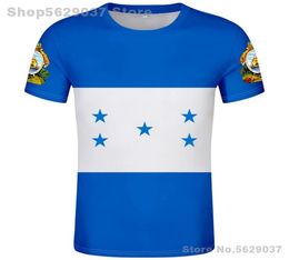 HONDURAS t shirt diy custom made name number hat tshirt nation flags hn country print po honduran spanish clothing 2207027824342