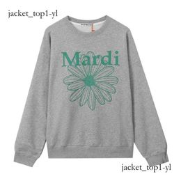 Mardi Women's Hoodies Sweatshirts Mardi Mercredi Classic Daisy Flower Print Loose Casual Top Gold High Sier Same Style Sweater Mercredi 9a07