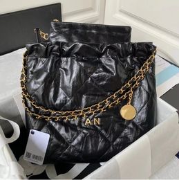 10A designer shoulder Bag Mirror Quality bag Luxury bag Large shopping bag handbag shopping bag Calfskin Quilted Tote Black Purse Womens Shoulder Silver Chain Bag