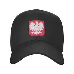 Ball Caps Personalised Coat Of Arms Poland Baseball Cap Men Women Breathable Polish Flag Dad Hat Outdoor