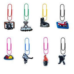 Party Decoration Ice Hockey Cartoon Paper Clips Shaped Paperclip For School Cute Sile Bk Nurse Gift Drop Delivery Ot3Jg