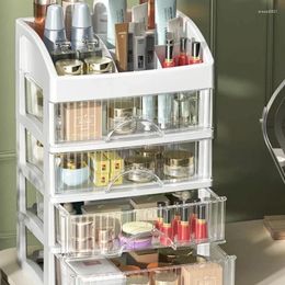 Storage Boxes Transparent Plastic Drawer Makeup Organizer For Cosmetics Box Large Capacity Nail Polish Display Case