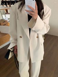 Women's Suits BZVW Fashion Solid Color Loose Blazer For Women 2024 Spring Autumn Versatile Designer Shoulder Padded Top Jacket 25X4556