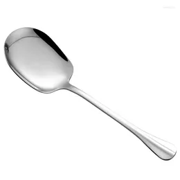 Spoons Ladle Stainless Steel Serving Long Handle Spoon Home Utensils Tableware Kitchen Ware Large Cutlery Big Buffet Rice