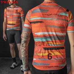 Twin Six 6 Cycling Sets Mens Short Sleeve Jerseys Bib Shorts Suits Mtb Italy Bike Shirt Clothing Ropa Ciclismo Kits 240511