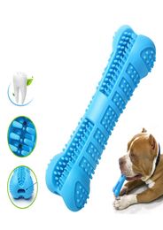 Pets Toothbrush Silicone Chew Toy Teddy Teeth Cleaning Small Dog Bone Shape Stick Perfect Dog Cleaning Mouth Teeth Care Products8635736