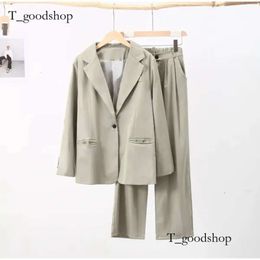 Autumn Blazer Abita Pant Solid Woman 2 pezzi Set di giacche a maniche lunghe cappotti femminile Corean Casual Office Lady Chic 7bb 7bb 7bb