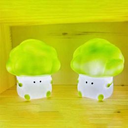 Lamps Shades Cute cabbage LED night light touch sensor timing light childrens gift home bedside table decoration silicone night light Y240520HAQL
