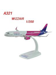 Aircraft Modle 1/200 scale WIZZ Air A321 aircraft model NEO Wizz Air resin based static display aircraft childrens toy S24520