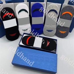 Luxury Brand Boat Sock Mens Womens Sport Sock Stocking High Quality Cotton Sock knit Embroidery Sock