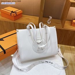 Luxury Handbag Designer Large Capacity Women's Bag 2024 New Fashion Handbag Simple Atmosphere Women's Single Shoulder Crossbody Bag V5LT