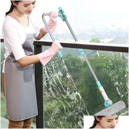 Cleaning Brushes Suitable For Glass In Tall Buildings Double Wiper Dust Removal Ushape Outdoor Telescopic Cleaner Dry Water Homefavor Dhjg0