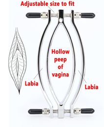 BDSM Bondages Metal Labia Clip Vibrator Vagina Speculum Pussy Clamp Clitoris Stimulator Gspot Massage Exotic Sex Toy For Women4284503