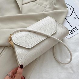 Shoulder Bags French Style Baguette Bag For Women Alligator Pattern Handbag Armpit Purse Clutch PU Leather Messenger