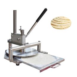 25cm Commercial Hand Dough Press Stainless Steel Pizza Dough Flattening Flatbread Dough Press Machine