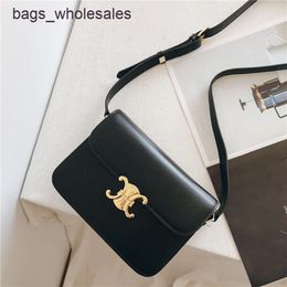 Factory Stores 75% Off Triumphal Arch Tofu Bag Small Square Genuine Leather Womens 2024 New Mini Crocodile PatternNMK1