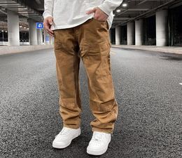 Ankle Zipper Logging Pants Overalls Mens Straight Streetwear Oversized Baggy Cargo Pants Loose Casual Trousers3113536