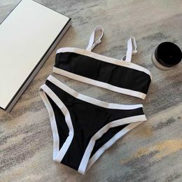 Bikini Fashion Sexy Womens Swimwear Hot Selling Swimsuit Free Shipping Women Letter Print Short Set Thongs Bra Beach Party Push Up Bandage Bathing Suit Swim Wear Cc