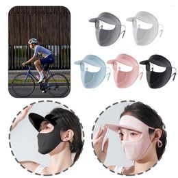 Cycling Caps Women Sunscreen Ice Silk Mask Breathable Sun UV Protection Face Cover Hat For Outdoor Sports