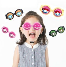 Crazy Glasses Strange Spoof Toys Selfie Video Funny Sand Sculpture Party Decor Accessories Pull String Wink Kids Gifts